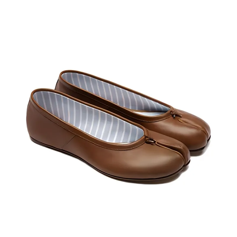 Maison Margiela Tabi Casual Single Shoes Women's Brown-3