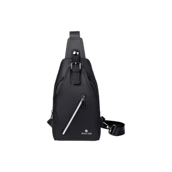 HACIN Oxford Sling Bag Regular Men's Black/Gray/Blue