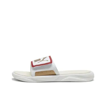 PUMA Royalcat Comfort Slides 'White Red Gold'