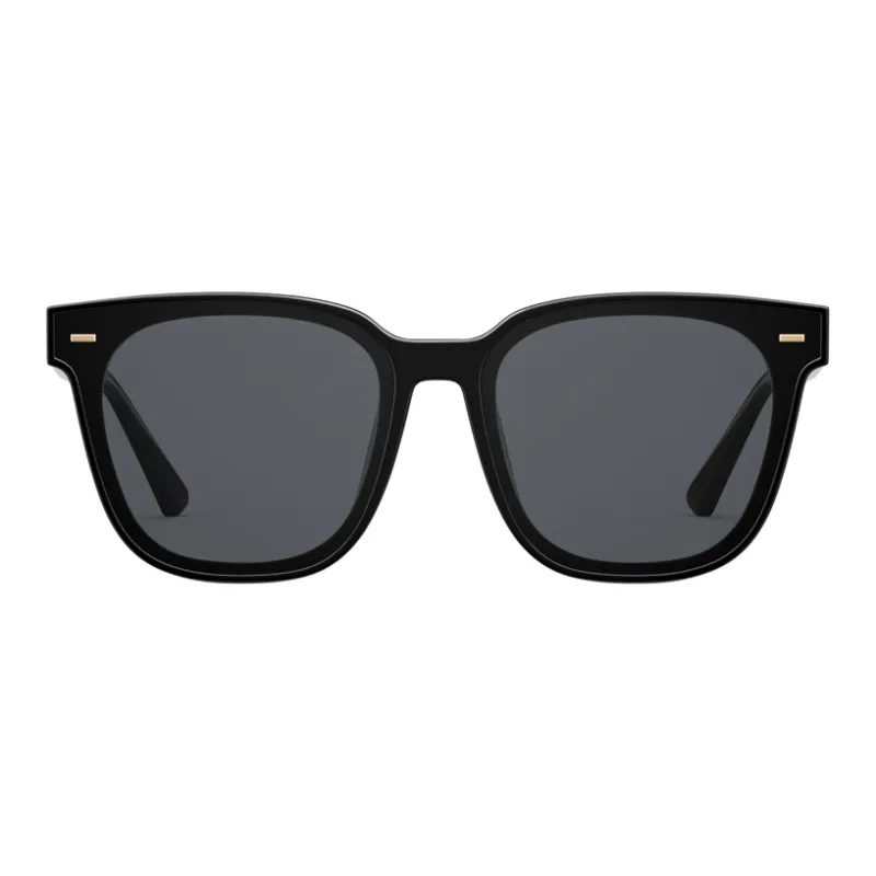 PARZIN Square Sunglasses Unisex Black-1