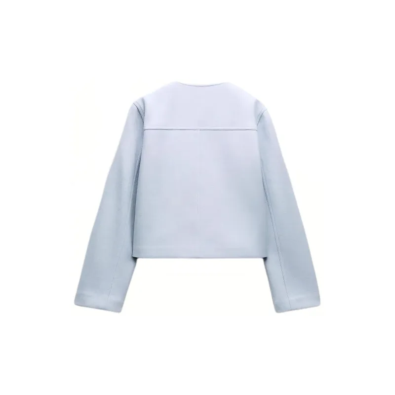 ZARA Jackets Coats Women's Sky Blue-1