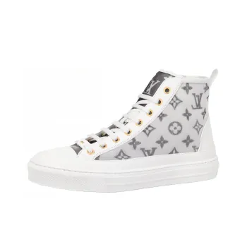 LOUIS VUITTON Stellar Ankle Sneakers 'White Grey' Women's