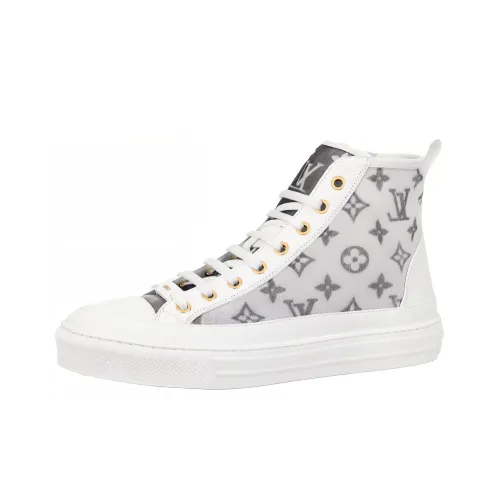 LOUIS VUITTON Stellar Ankle Sneakers 'White Grey' Women's