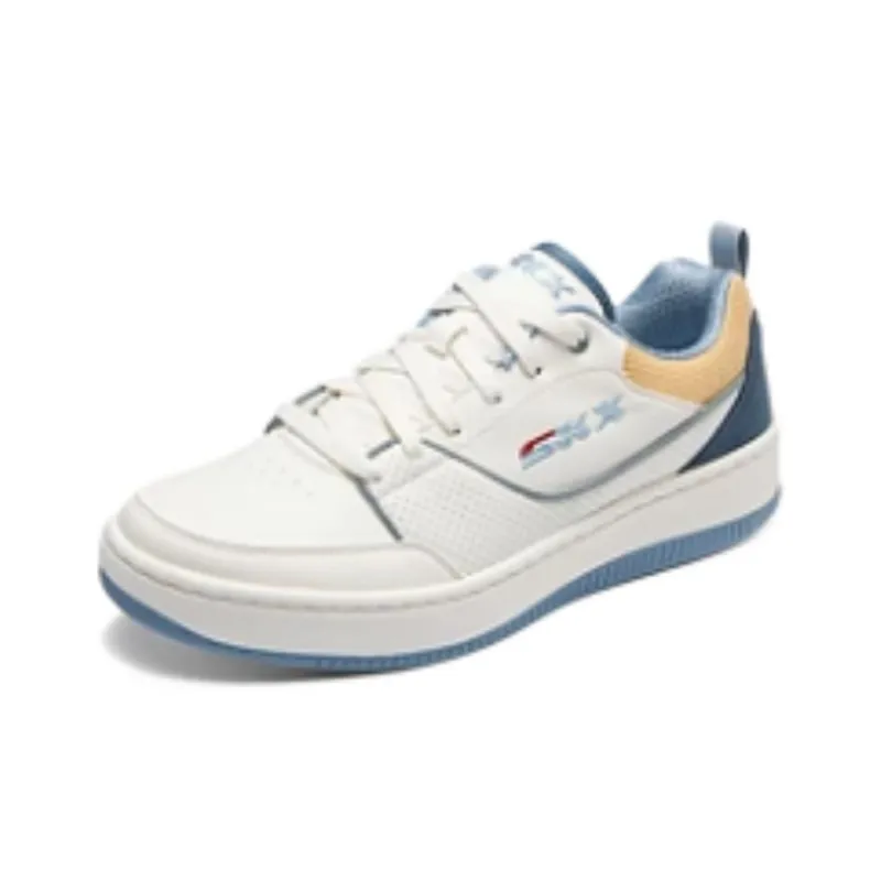 Skechers Casual Shoes Men Low Top White Blue Yellow-2