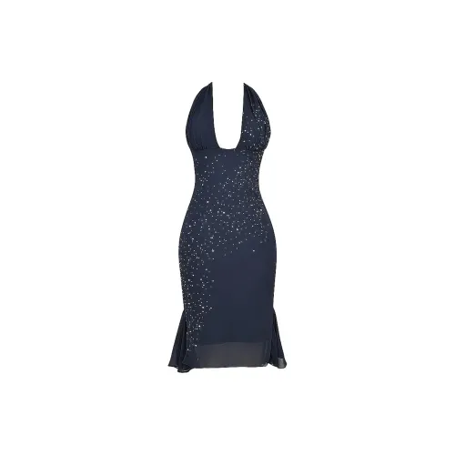 HOUSE OF CB Sleeveless Dresses Women's Midnight/Deep Night Blue