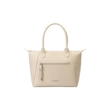 SAMSONITE Synthetic Leather Tote Bag Shopping Bag Shoulder Bag Handbag Women's Beige