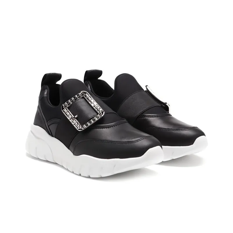 BALLY Low Top Athletic Shoes Women's Black White-1