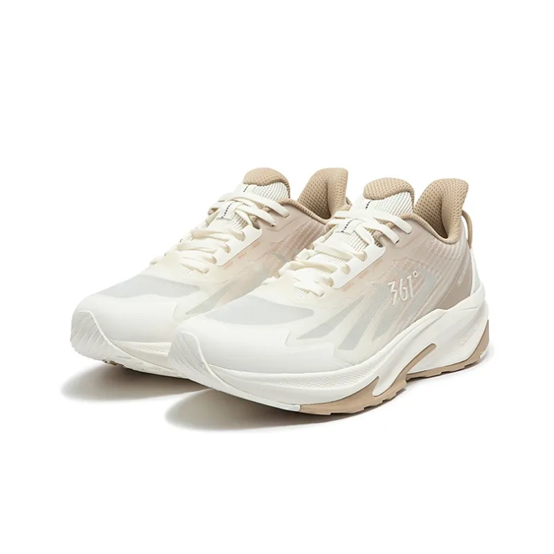 361° Yushan Cushioning Anti Slip Wear Resistant Breathability Low Top Running Shoes Men's Apricot Tea Brown-2