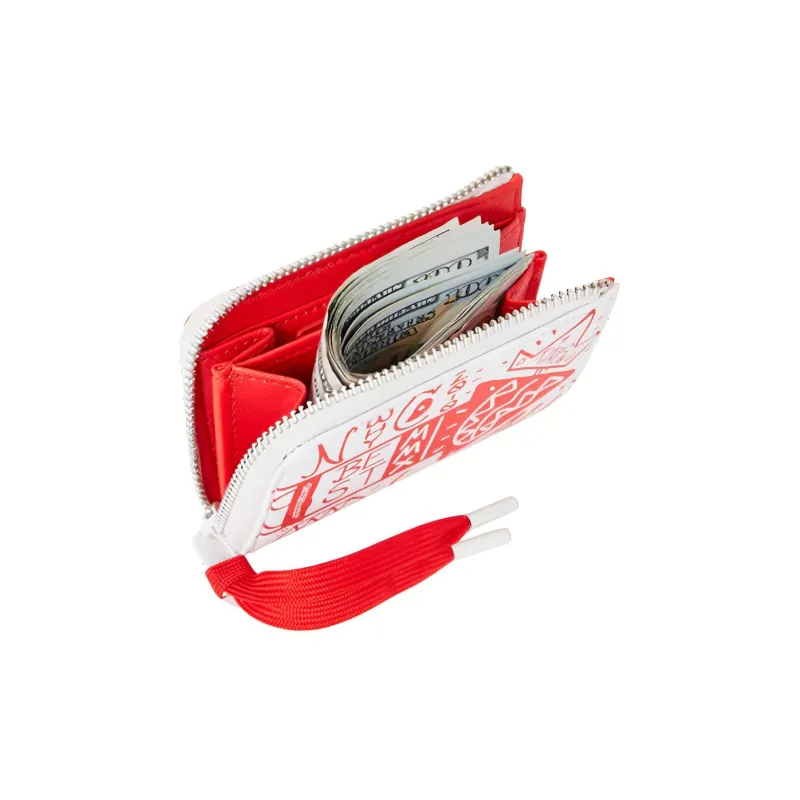 SPRAYGROUND PVC Polyvinyl Chloride Card Holder, Coin Purse, Wallet Regular Unisex Red-2