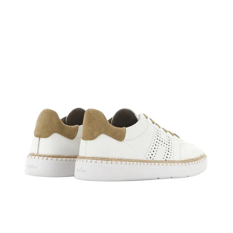 HOGAN Cool Low Top Skateboard Shoes Men's White-3