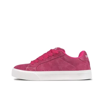 LuzaoT SUPER DRAG Skateboard Shoes Unisex Low Top Pink/White