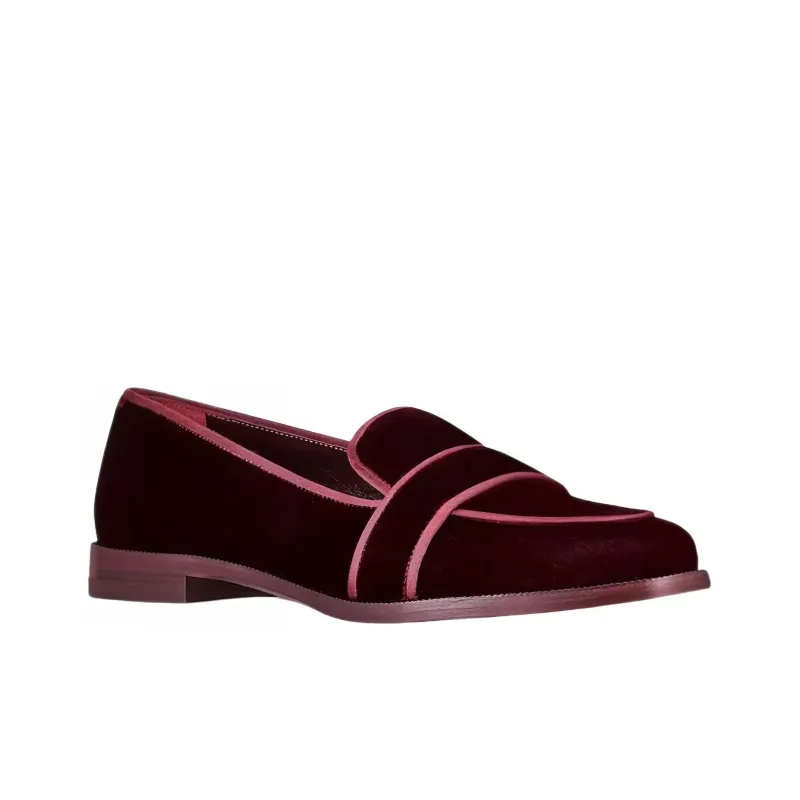 AQUAZZURA Martin Velvet Loafers-2
