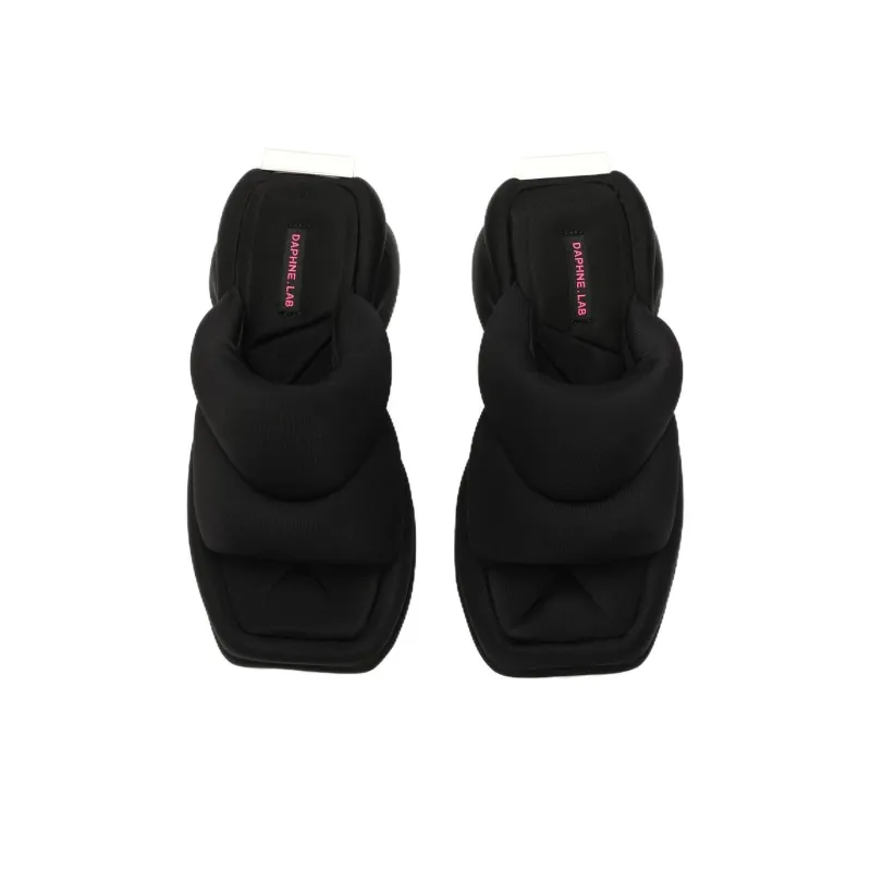 DAPHNE LAB Candy Series Slide Slippers Women's Black-3
