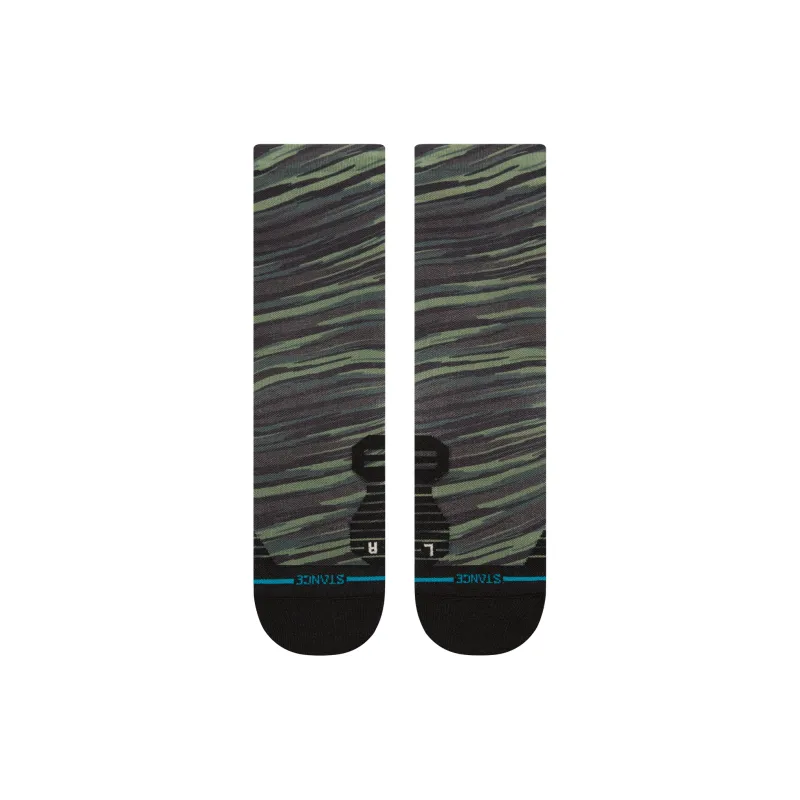 Stance Mid Calf Socks Unisex Green Camouflage-1