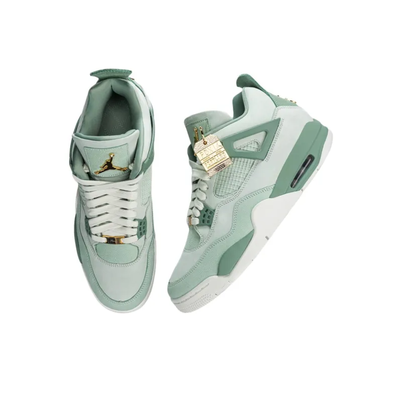 Jordan Air Jordan 4 'FIRST CLASS' PE Durable Breathable Low-Top Vintage Basketball Shoes Men's Green-2