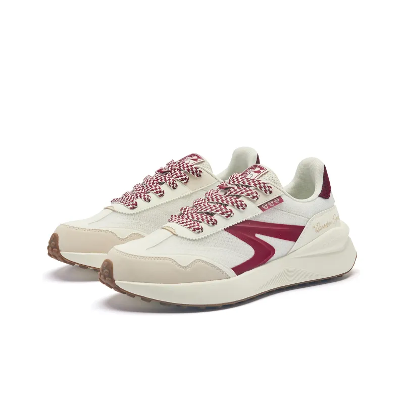 QIAODAN White 2.0 Casual Shoes Men Low Top Dark Red-2