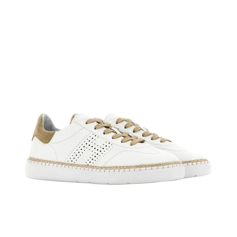 HOGAN Cool Low Top Skateboard Shoes Men's White-2