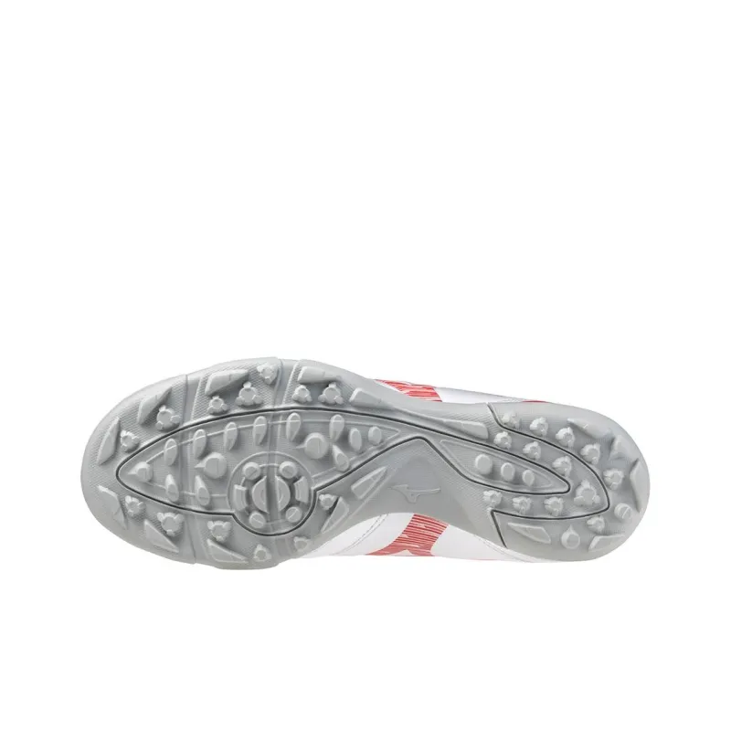 Mizuno Monarcida Cushioned Slip Resistant Low Top Casual Shoes Women's White Red-2