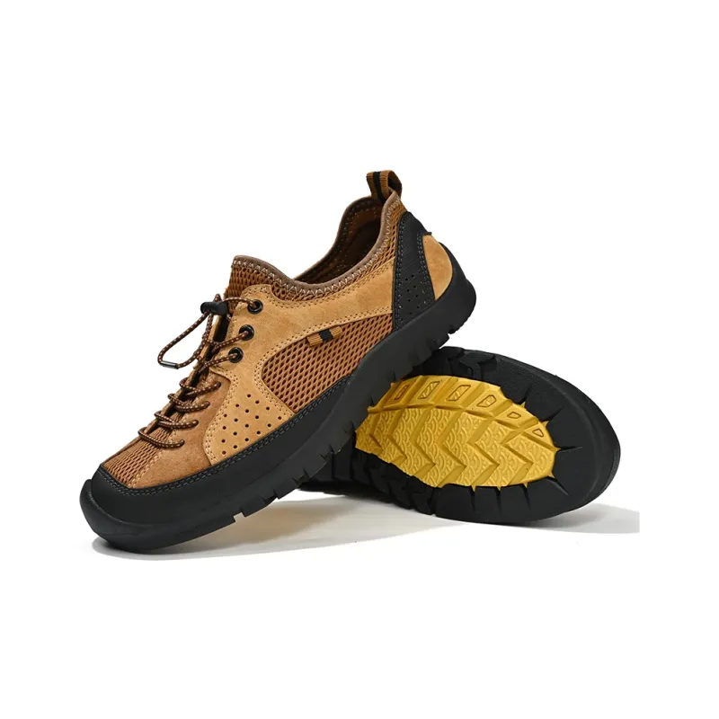 Season Ram Casual Shoes Men Low Top Black/Brown-4