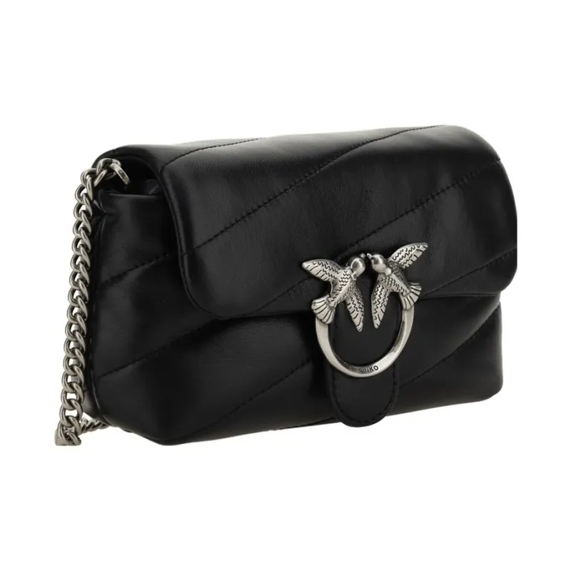 PINKO Puff Calfskin Crossbody Bag, Shoulder Bag Women's-1