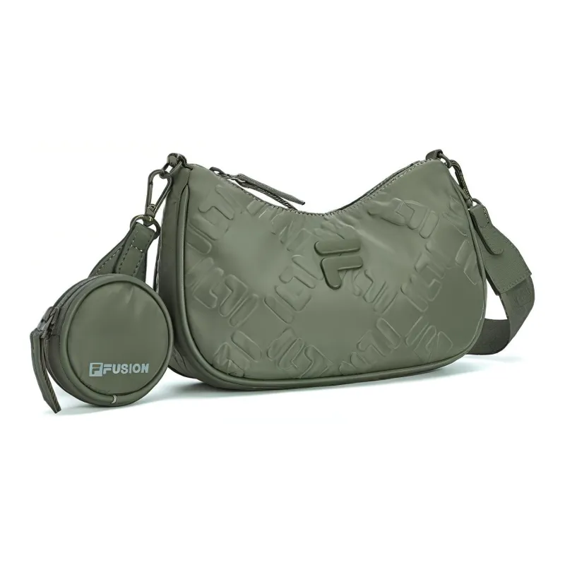 FILA FUSION Fabric Shoulder Bag, Crossbody Bag Regular Women's Jade Glow Green-2