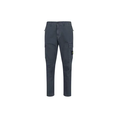 STONE ISLAND Cargo Pants Men Gray Blue