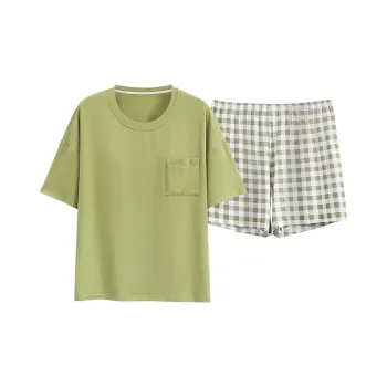 The Story Of The Flower Season Pajama Set Women's Green