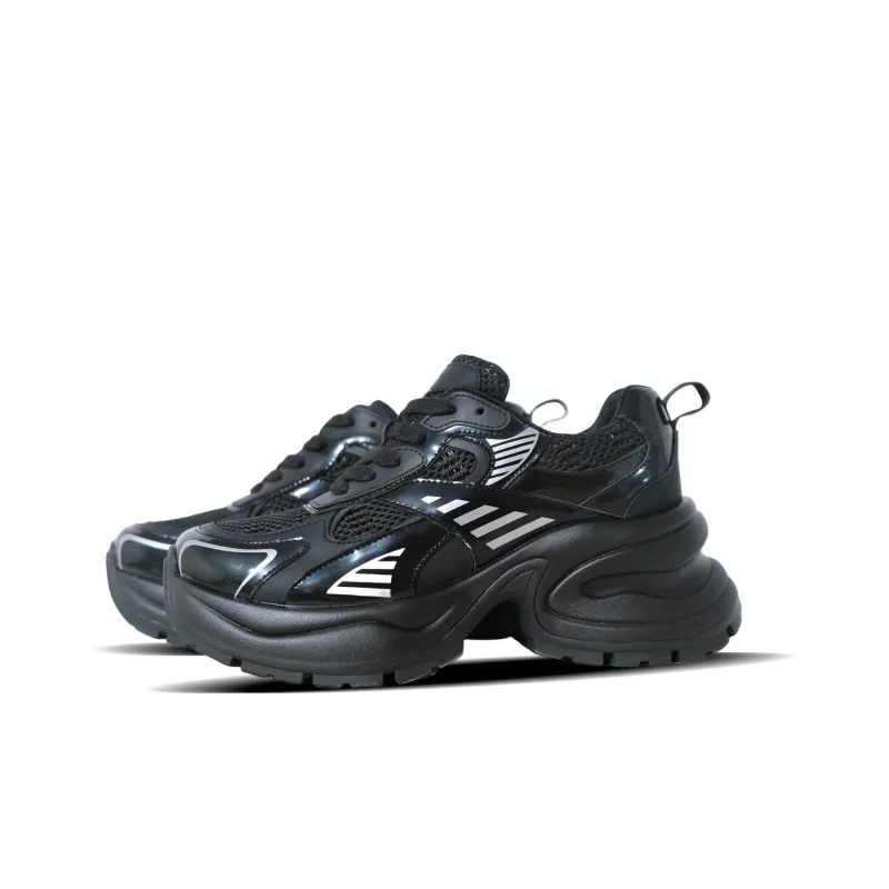 EYGPAP Chunky Sneakers Women's Silver-6