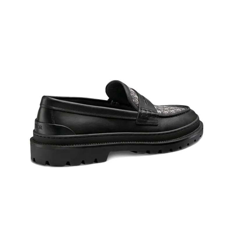 DIOR Explorer Loafer 'Black Oblique Jacquard' Women's-2