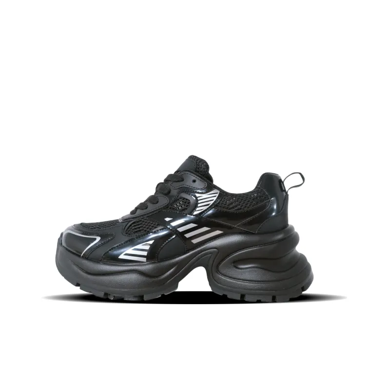 EYGPAP Chunky Sneakers Women's Silver-5