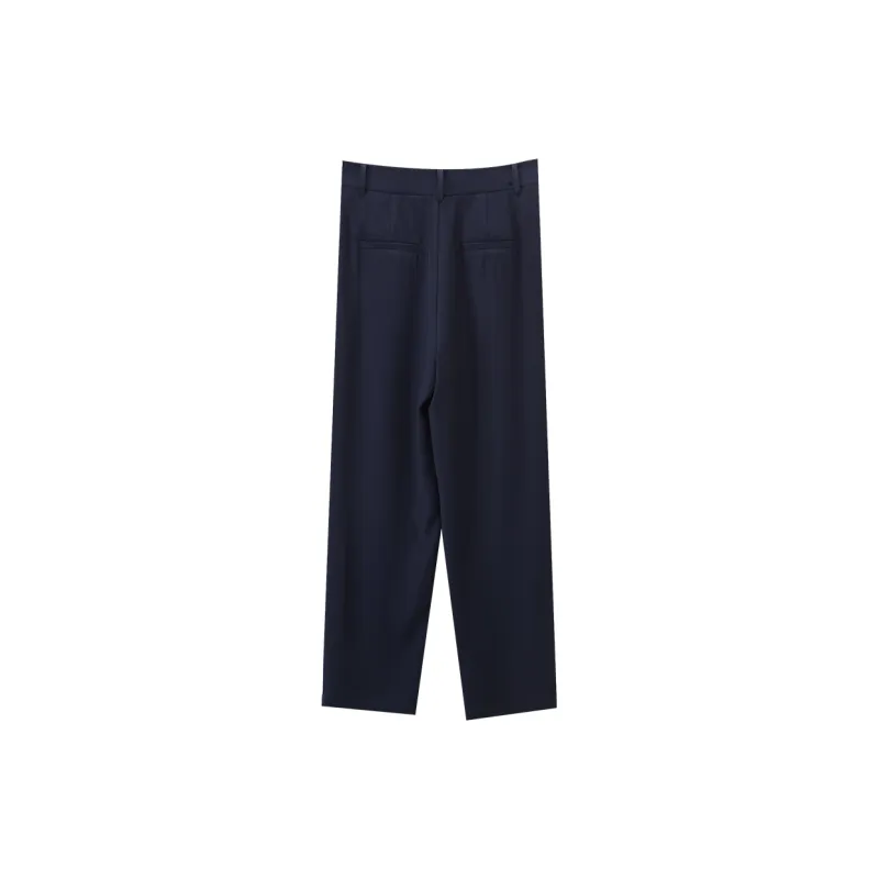 XIANGYING Suit Trouser Women's Navy Blue-1