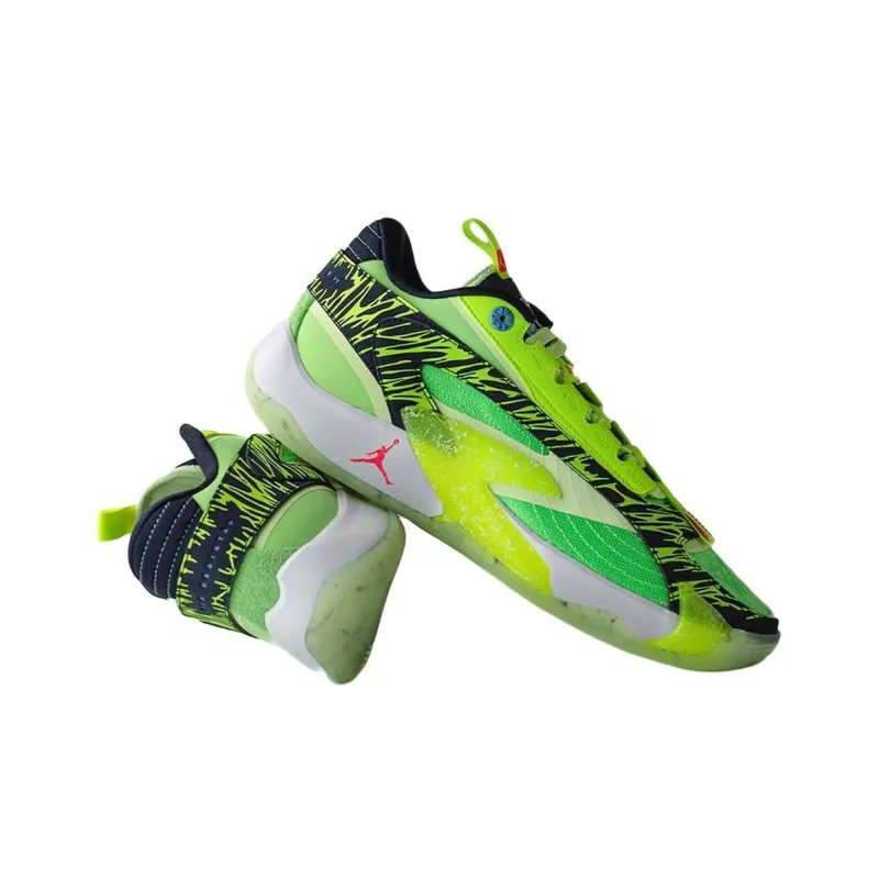 Jordan Luka 2 'Origin Story' PE Durable Breathable Low-Top Basketball Shoes Men's Green Black-4