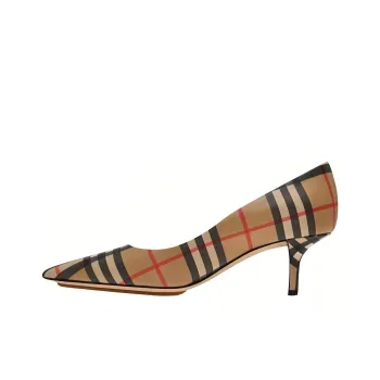 Burberry print heels fashion