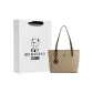 Khaki+Shopping Bag