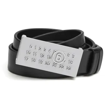 MM6 Maison Margiela Numeric Leather Belt