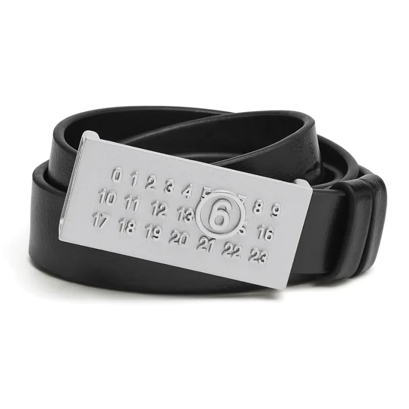 MM6 Maison Margiela Numeric Leather Belt-0