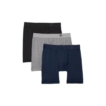 Lululemon Always In Motion Long Boxer With Fly 7' Underpants Men's 3 Pack