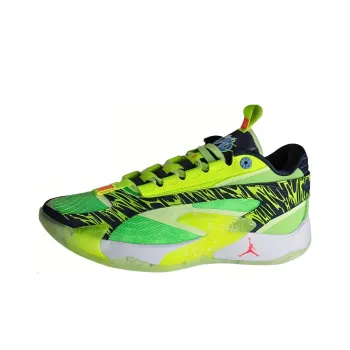 Jordan Luka 2 'Origin Story' PE Durable Breathable Low Top Basketball Shoes Men's Green Black