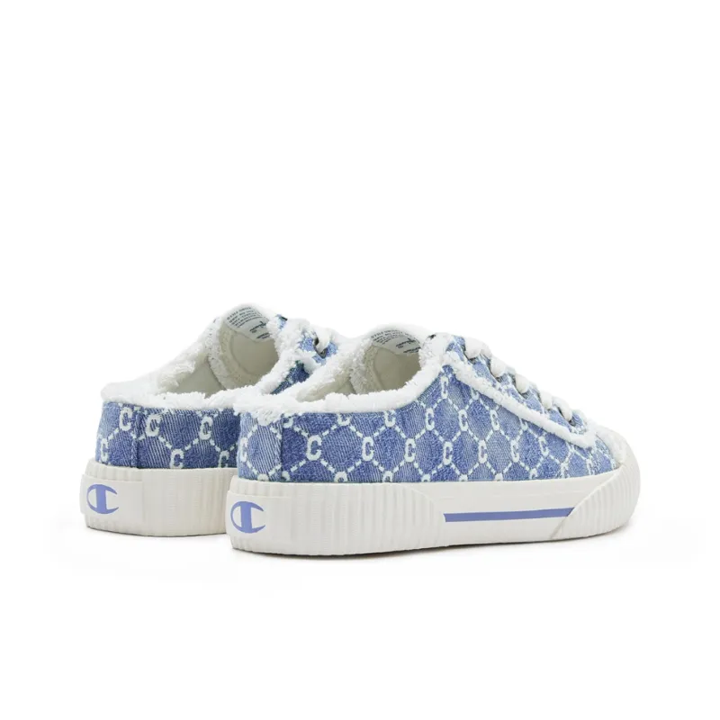 Champion Campus Low Top Skateboard Shoes Women's Blue-3