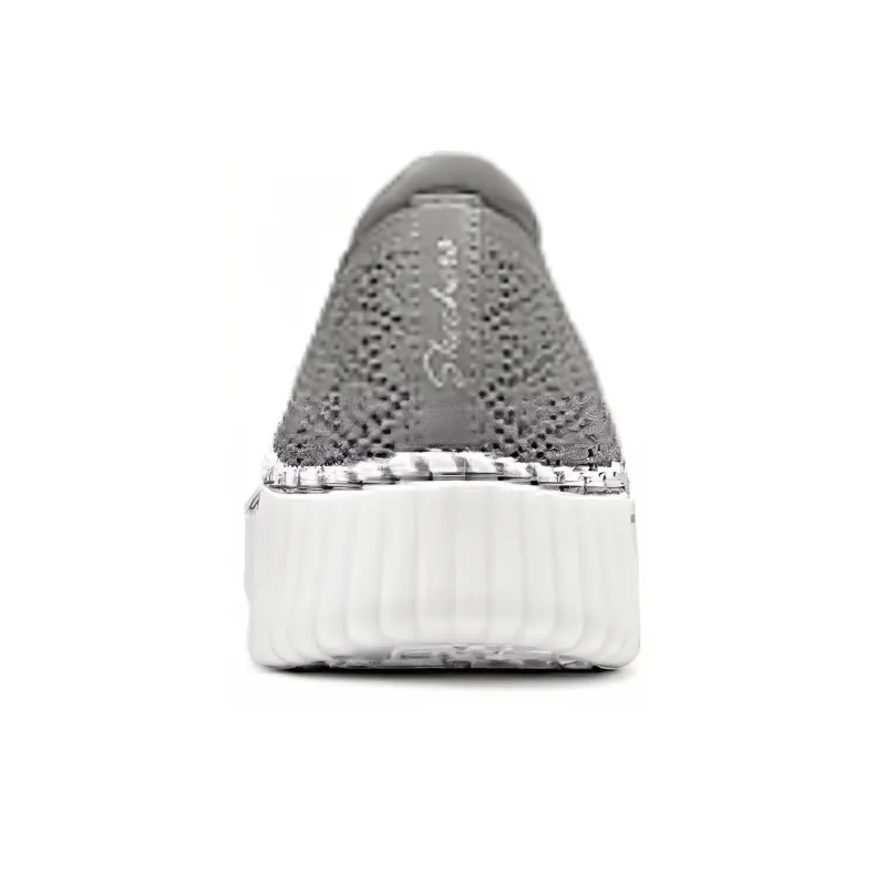 Skechers Cushioning And Breathable Low Top Casual Shoes Women's Charcoal Gray-2