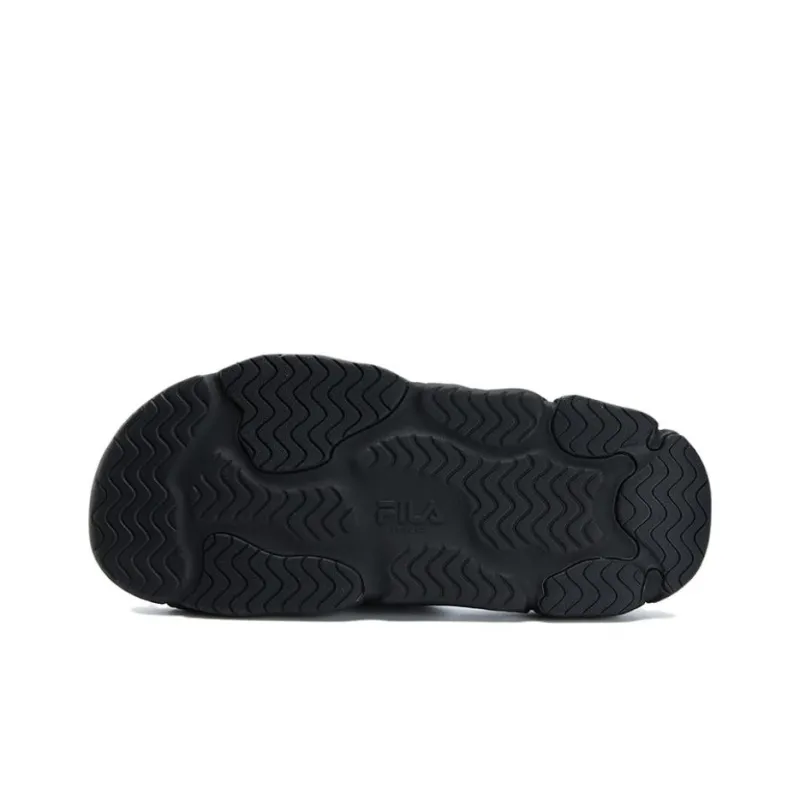 FILA Fern Slide Slippers Men's Black-3
