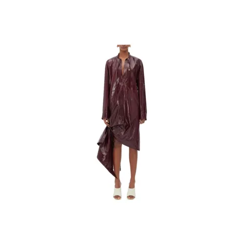 Bottega Veneta Long-Sleeved Dresses Women's Brown