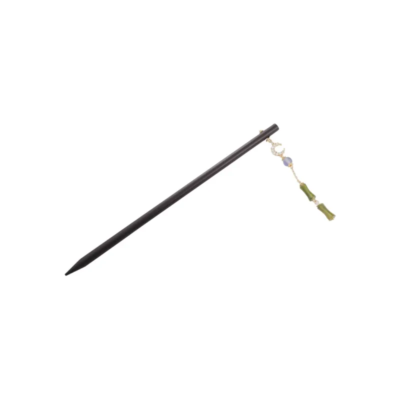 Kelanxi Wooden Hairpins Women's Black-0