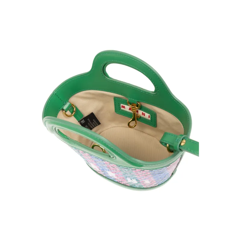 MARNI TROPICALIA Polyester Shoulder Bag Crossbody Bag Handbag Micro Women's Green-3