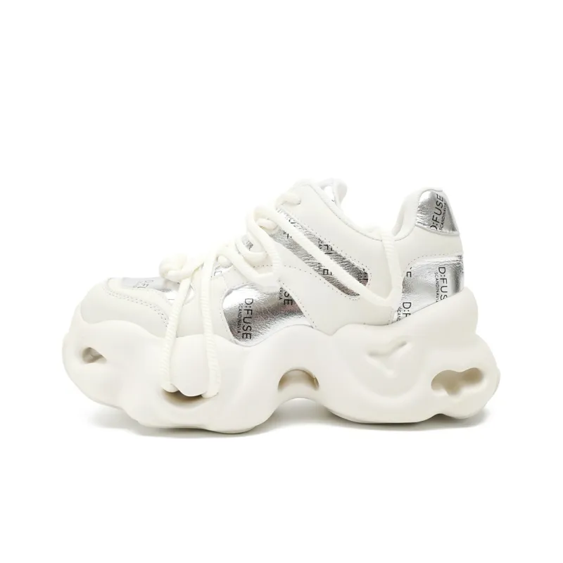 D FUSE SCANDINAVIA Puffy Shoes Cushioning Anti Slip And Wear Resistant Low Top Chunky Sneakers Women's-0