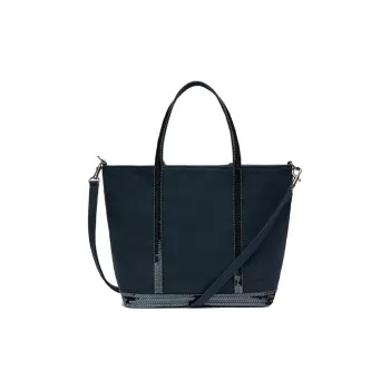 Vanessa Bruno Canvas Tote Bag, Shopping Bag, Canvas Bag, Shoulder Bag, Crossbody Bag, Handbag Small Size Women's Blue