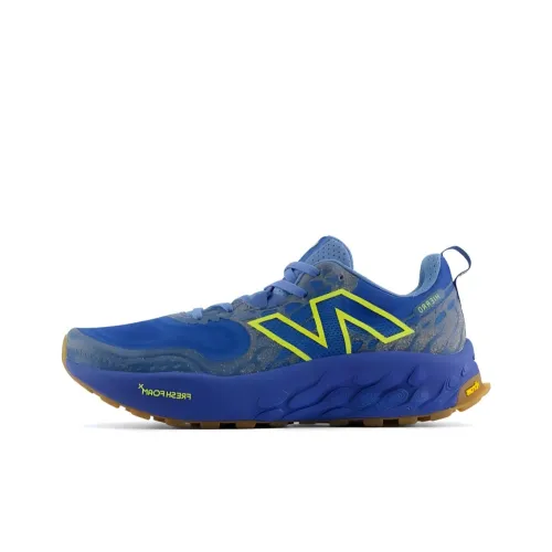 New Balance Fresh Foam X Hierro V8 Cushioning Anti Slip Wear Resistant Breathability Low Top Running Shoes Men's Blue