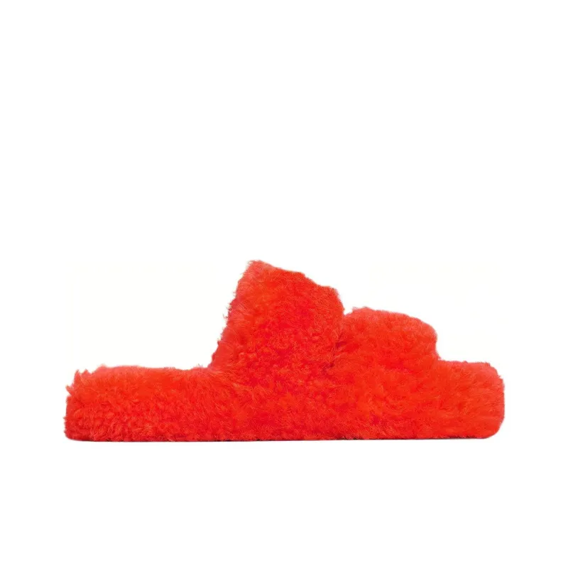 CELINE Triomphe Slide Slippers Women's Orange-1