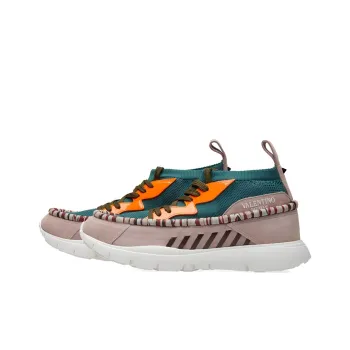 Valentino Heroes Tribe Sneaker 'Olive Orange Fluorescent'
