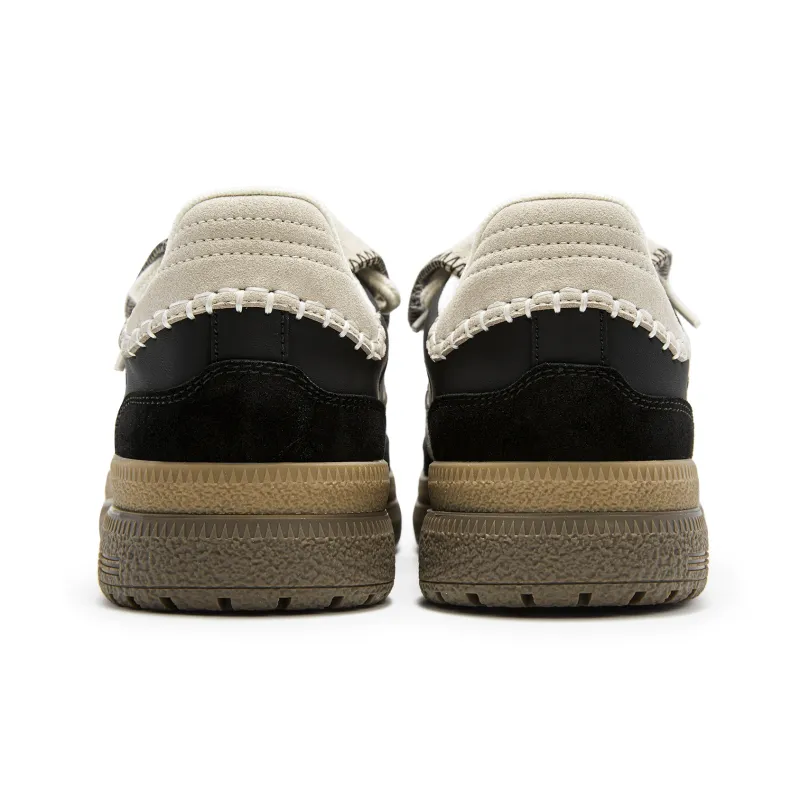 SENGUOGUO Anti-Slip And Wear-Resistant Breathable Low-Top Skateboard Shoes For Spring And Summer Unisex Black-4